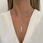 GARGANTILHA ENVELHECIDA SIGNO LEÃO PRATA 925