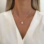 GARGANTILHA PONTO DE LUZ CRISTAL PRATA 925