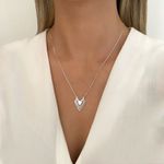 GARGANTILHA TRIÂNGULO PRATA 925