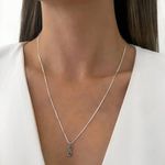 GARGANTILHA PINGENTE INFINITO MARCASSITAS PRATA 925