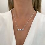 GARGANTILHA FASES DA LUA PEDRA BRANCA PRATA 925