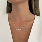 GARGANTILHA CANGA QUATRO CORAÇÕES OPÇÕES DE PINGENTES MENINA OU MENINO PRATA 925