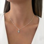 GARGANTILHA NOSSA SENHORA MANTO AZUL PRATA 925