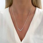 GARGANTILHA ZIRCÔNIA PRETA PRATA 925