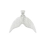 PINGENTE RABO DE BALEIA PRATA CLARA PRATA 925