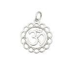 PINGENTE INDIANO SÍMBOLO OM PRATA 925