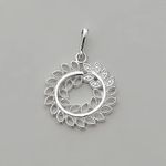 PINGENTE GRÉCIA ELEFANTE PRATEADO PRATA 925