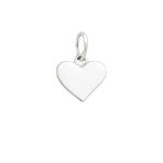 PINGENTE CORAÇÃO LISO PRATA 925