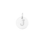 PINGENTE MEDALHA LETRA PRATA 925