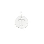 PINGENTE MEDALHA LETRA PRATA 925