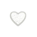 PINGENTE CORAÇÃO ÁRVORE DA VIDA ZIRCÔNIA CRISTAL PRATA 925