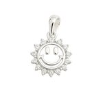 PINGENTE SOL ZIRCÔNIA CRISTAL PRATA 925