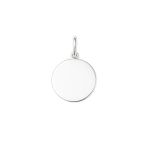PINGENTE REDONDO MEDALHA LISA PRATA 925