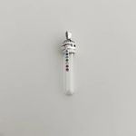 PERFUMEIRA ZIRCÔNIA COLORIDA PRATA 925