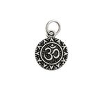 PINGENTE REDONDO INDIANO SÍMBOLO DO OM PRATA 925