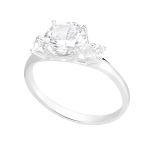 ANEL ZIRCÔNIA CRISTAL PRATA 925