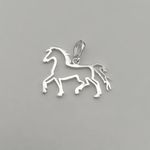 PINGENTE CAVALO VAZADO PRATA 925