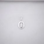 PINGENTE NOSSA SENHORA APARECIDA ZIRCÔNIA CRISTAL PRATA 925