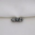 PINGENTE PEDRA JASPE DÁLMATA PRATA 925