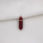 PINGENTE PEDRA JASPE NATURAL PRATA 925