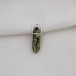 PINGENTE PEDRA SERPENTINITA PRATA 925