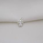 PINGENTE MENINA ZIRCÔNIA CRISTAL PRATA 925