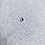 PINGENTE GOTA ZIRCÔNIA AZUL ESCURO E CRISTAL PRATA 925