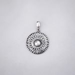 PINGENTE MANDALA ENVELHECIDO PRATA 925