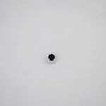 PINGENTE REDONDO ZIRCÔNIA ONIX E CRISTAL PRATA 925