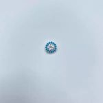 PINGENTE ZIRCÔNIA AZUL E CRISTAL PRATA 925