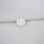 PINGENTE MEDALHA SÃO BENTO PRATA 925