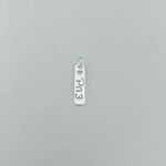 PINGENTE PLACA PAZ PRATA 925