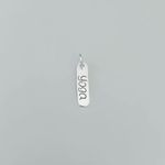 PINGENTE PLACA YOGA PRATA 925
