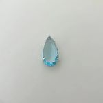 PINGENTE GOTA ZIRCÔNIA AZUL CLARO PRATA 925