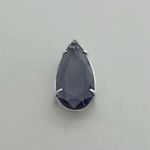 PINGENTE GOTA ZIRCÔNIA ROXO PRATA 925