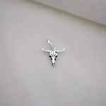 PINGENTE CARA DE BOI PEQUENO PRATA 925