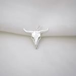 PINGENTE CARA DE BOI PRATA 925