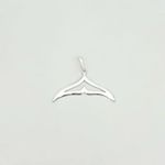 PINGENTE RABO DE BALEIA VAZADO PRATA 925