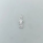 PINGENTE MENINA ZIRCÔNIA CRISTAL PRATA 925