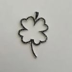 PINGENTE TREVO DA SORTE INDIANO ZIRCÔNIA PRATA 925