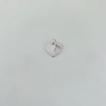 PINGENTE CORAÇÃO PÉ VAZADO PRATA 925