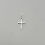 PINGENTE CRUZ LISA 1,8CM PRATA 925