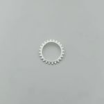 PINGENTE REDONDO VAZADO LISO COM CONTRA ARGOLA PRATA 925