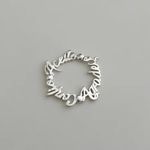 PINGENTE CONFIO ACEITO AGRADEÇO PRATA 925