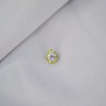 PINGENTE ZIRCÔNIA CRISTAL E AMARELO PRATA 925