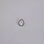 PINGENTE GOTA ZIRCÔNIA CRISTAL E LILÁS PRATA 925