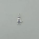 PINGENTE MENINO PRÍNCIPE ZIRCÔNIA AZUL ESCURO PRATA 925