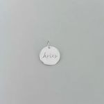 PINGENTE SIGNO ÁRIES CONSTELAÇÃO NO VERSO PRATA 925