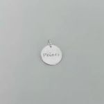 PINGENTE SIGNO PEIXES CONSTELAÇÃO NO VERSO PRATA 925