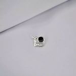 PINGENTE ELEFANTE ONIX PRATA 925